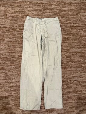 Chaps Men's Cream Straight-Leg Chinos